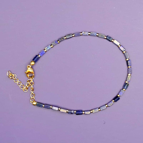 Enkelbandje - Lapis lazuli