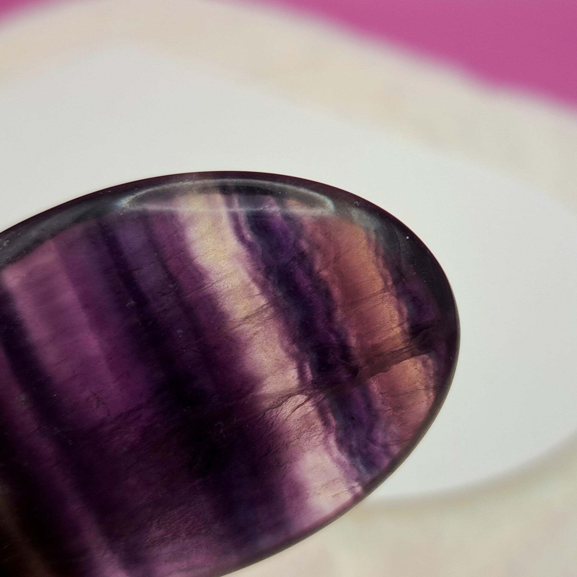 Palmsteen - Fluoriet Regenboog