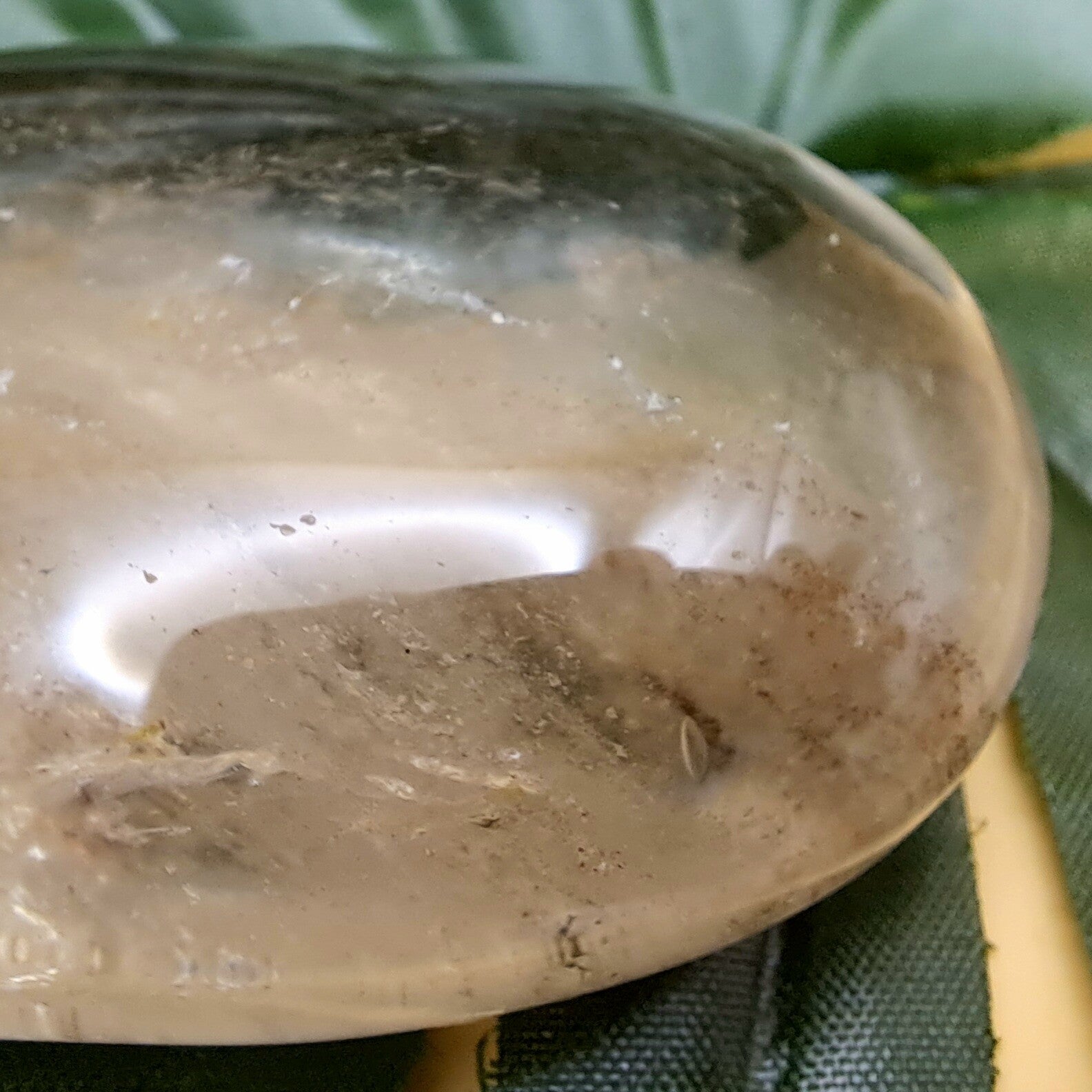 Palmsteen - Rookkwarts - 7 cm