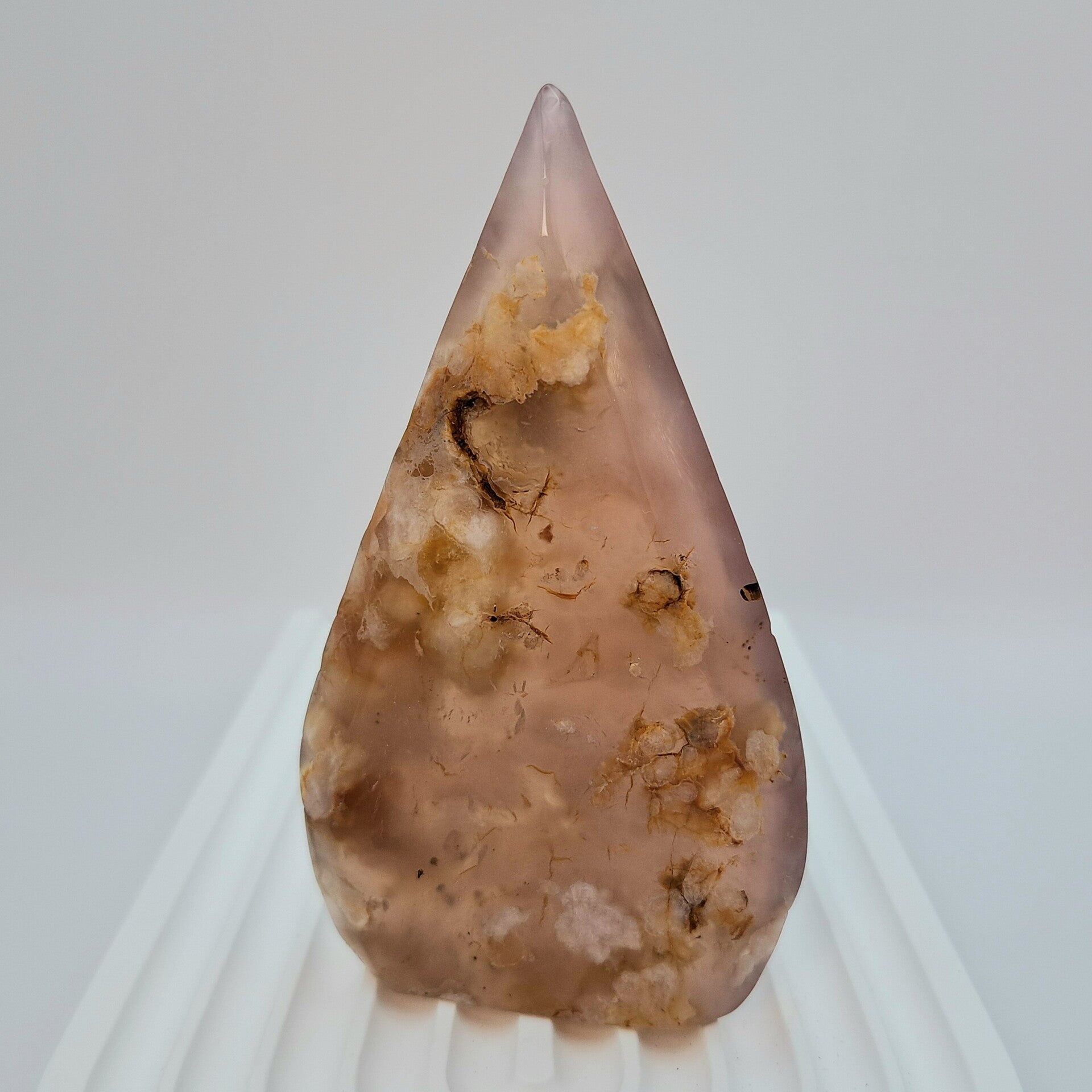 Vlam - Kersenbloesem agaat - 9 cm