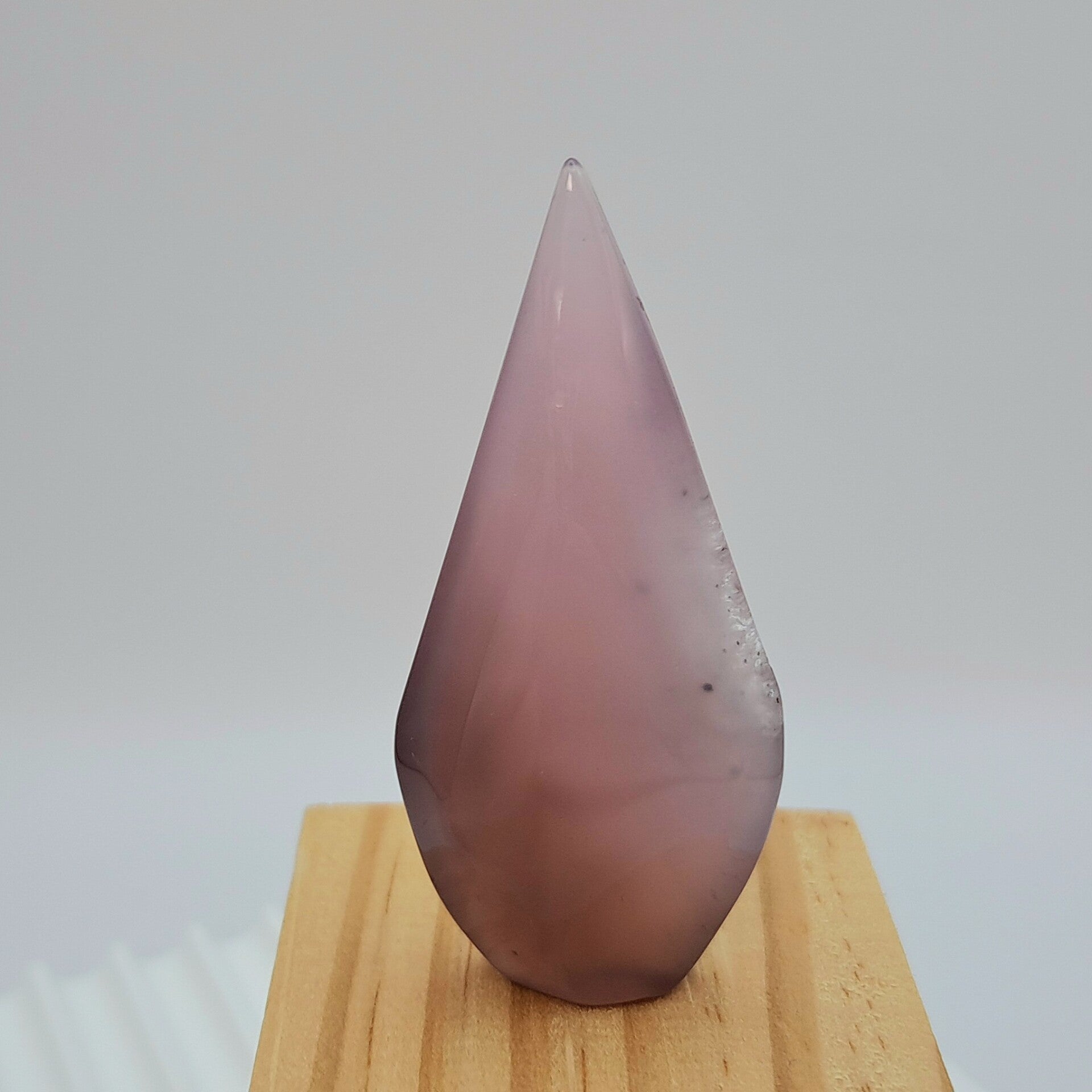 Vlam - Paarse agaat 'Druzy' - H 6 cm