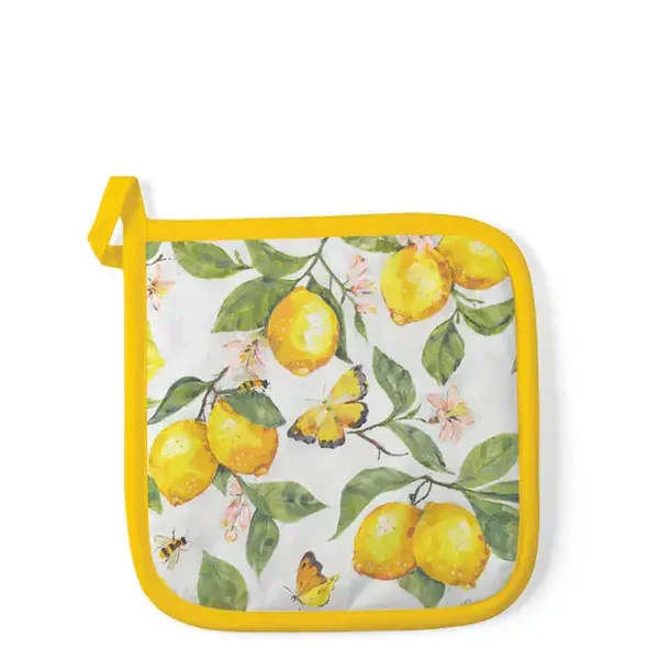 Fresh lemons white pannenlap