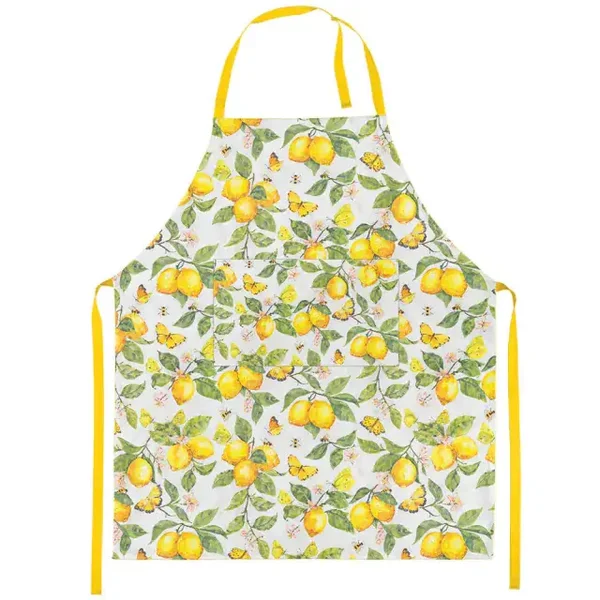 Fresh lemons white keukenschort