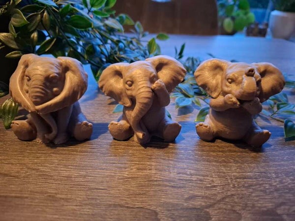 Horen zien zwijgen olifantjes