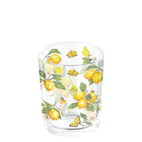 Fresh lemons white theelichthouder