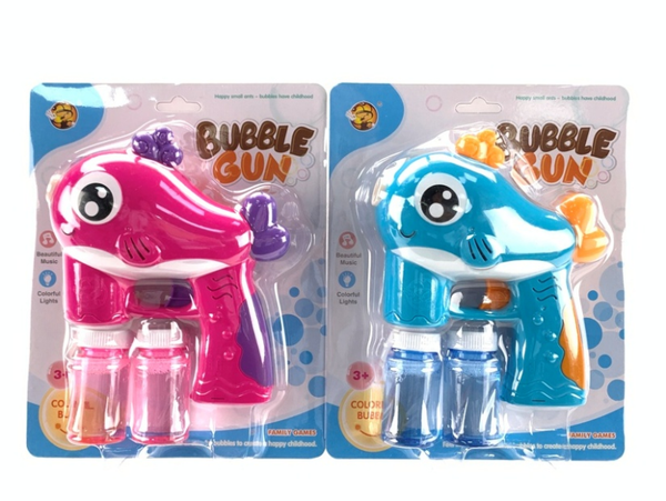 Cute Dolphin Electric Bubble Gun (with Lights & Music)
