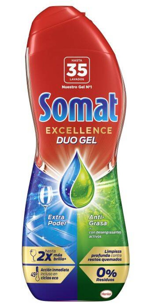 Lavavajillas máquina gel oro somat