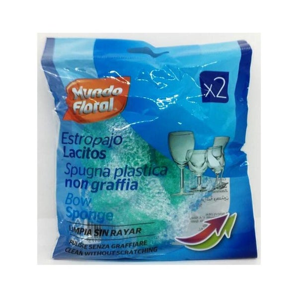Estropajo Lacito Mundo Floral. 1 Unidad