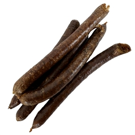 Gedroogde kiprunderworstjes, +-vijf stuks/100 gram