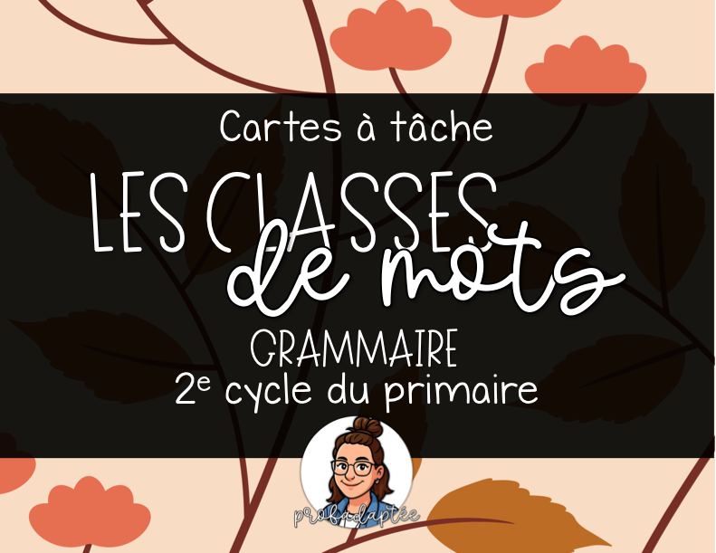 CAT - Les classes de mots