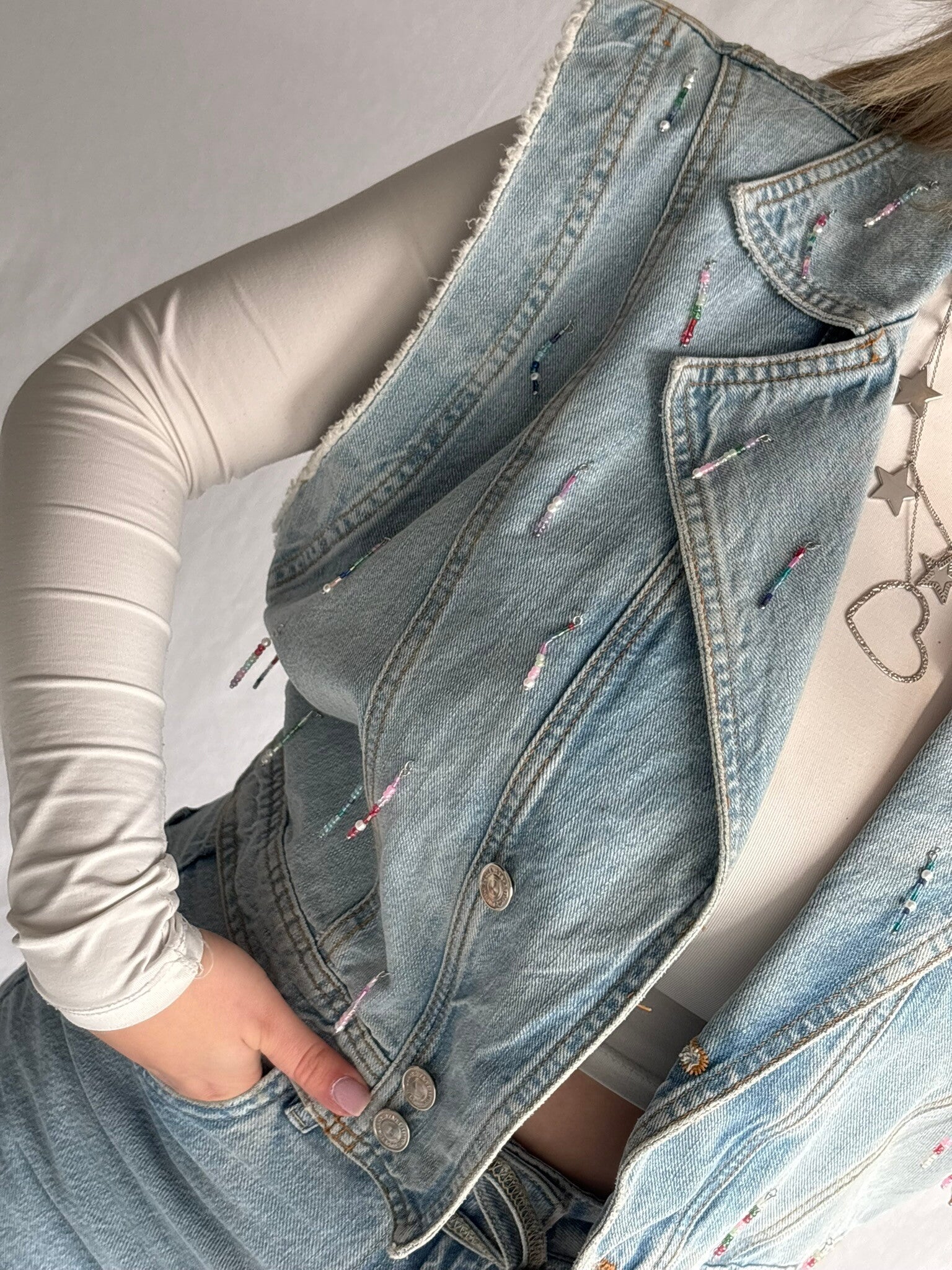 Colorful gilet