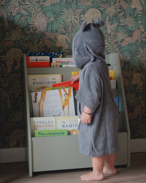 Bobbé kinderbadjas - donkergrijs