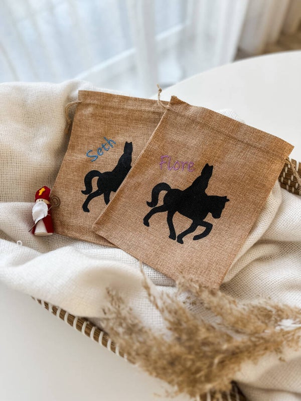 Sinterklaas pepernoten zakje met naam