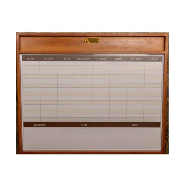 Tableau d'écurie magnétique avec cadre - sur commande