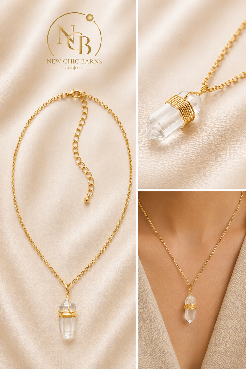 Collier BOHO – Cristal de Roche