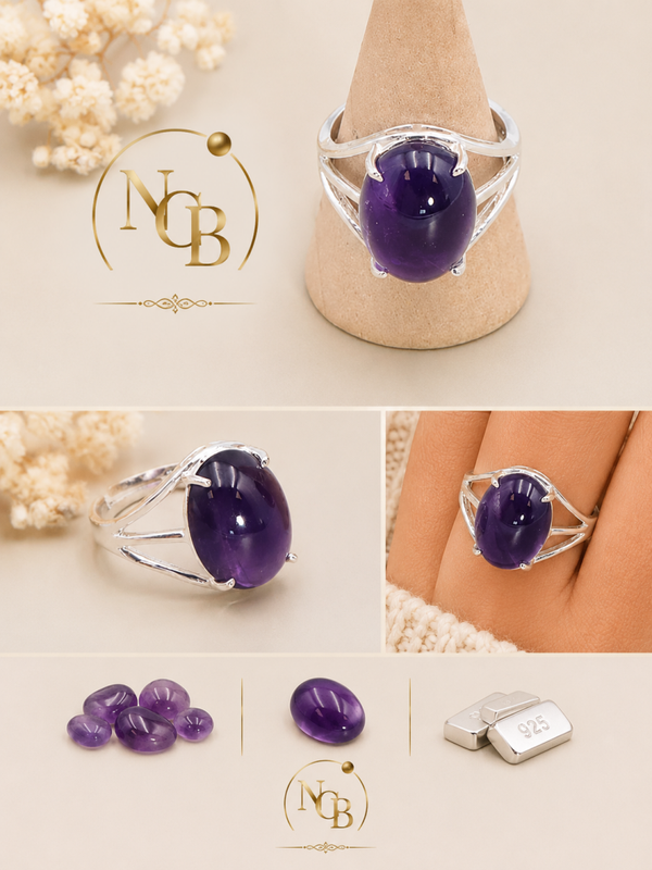 Bague en Améthyste – Argent 925