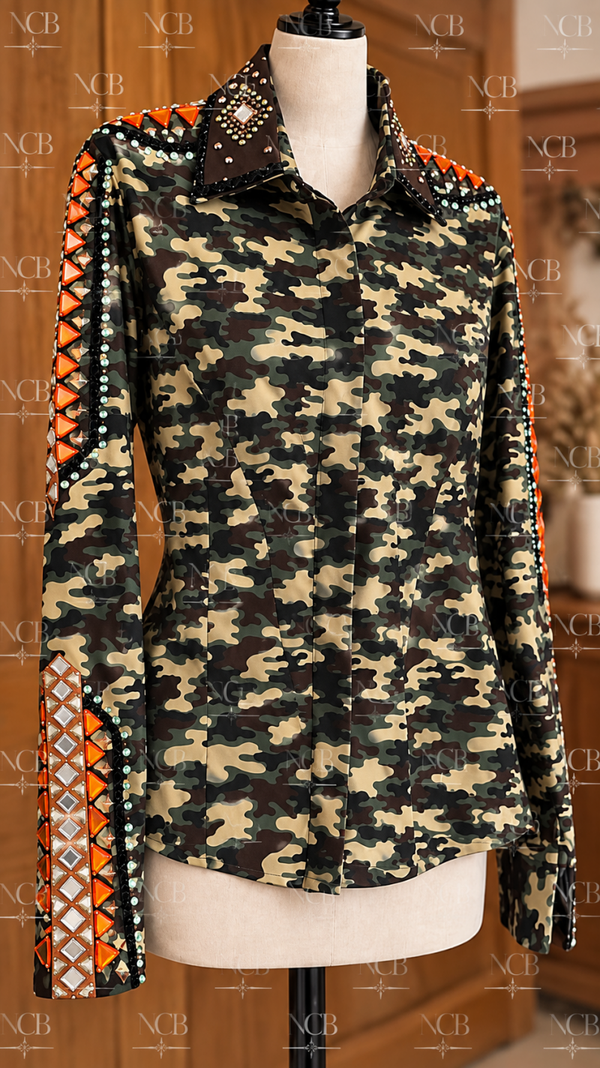 Chemise de show camouflage L