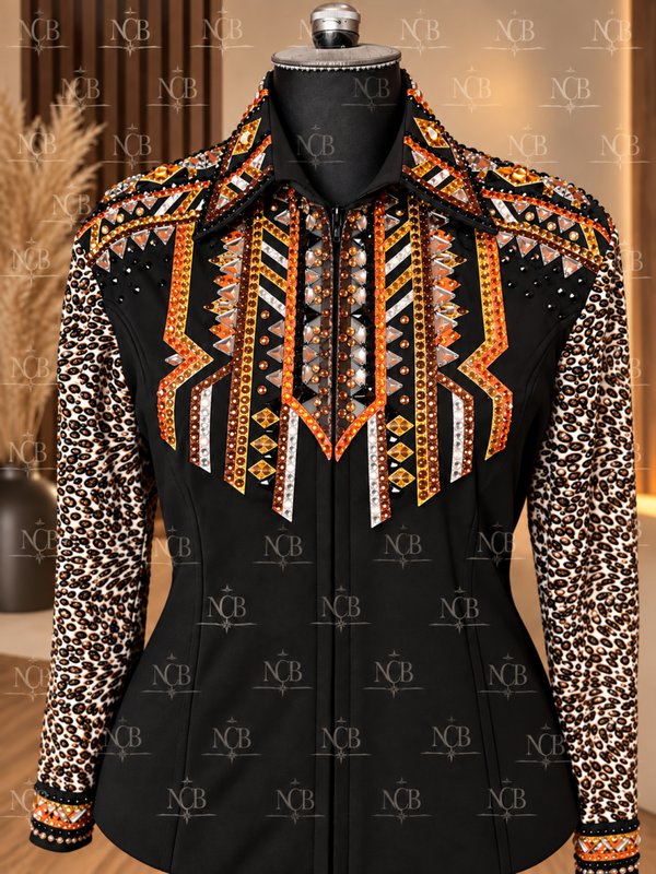 Chemise de show Black & léo XL