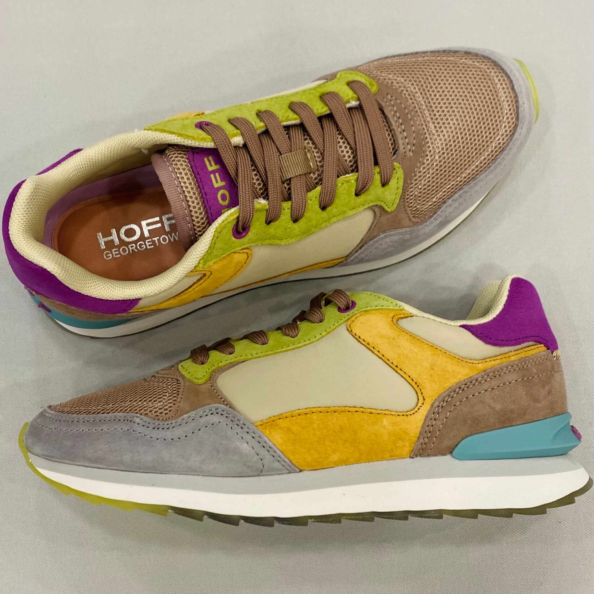 Hoff sneaker George Town taupe combi