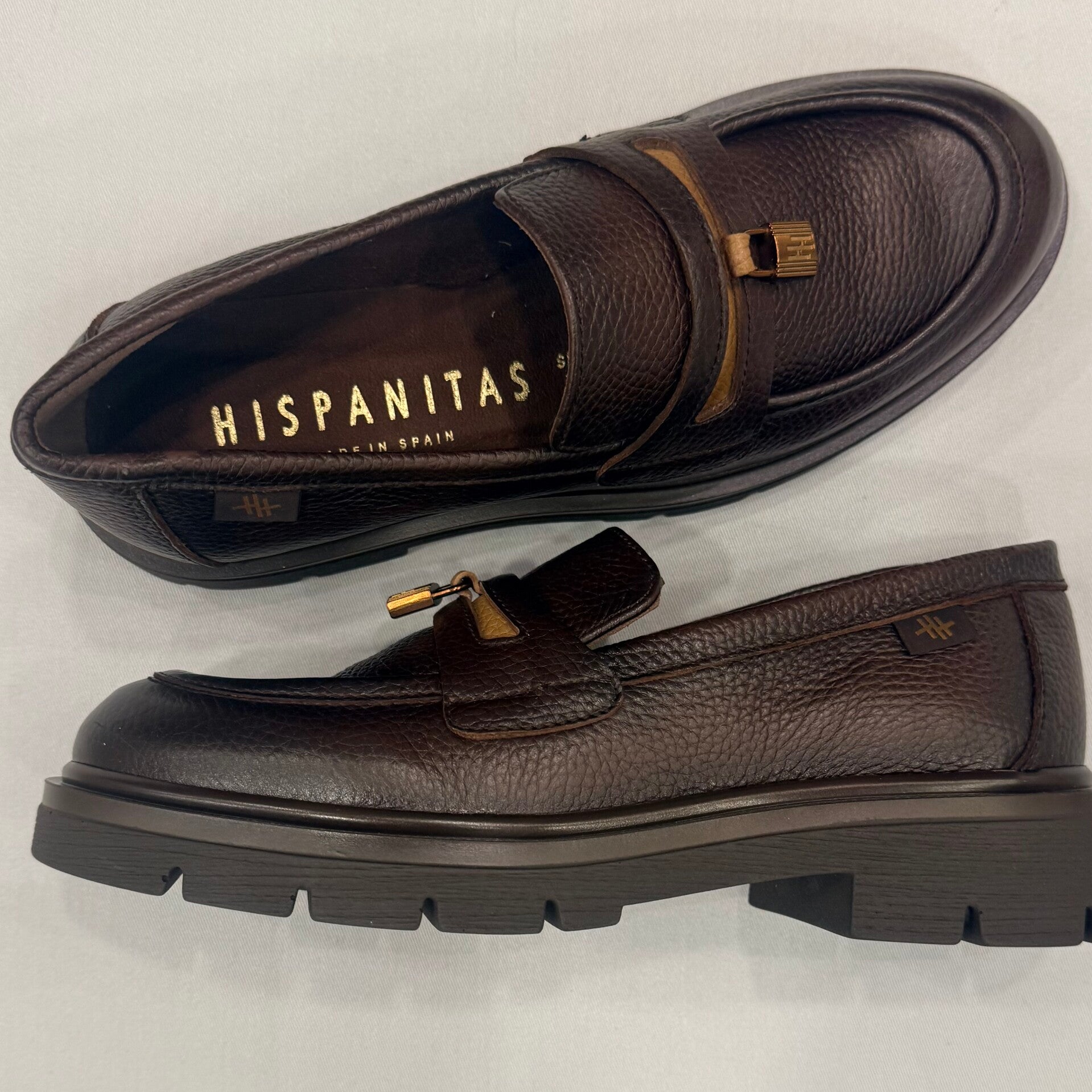 Hispanitas HI265188 type New York loafer leer donkerbruin