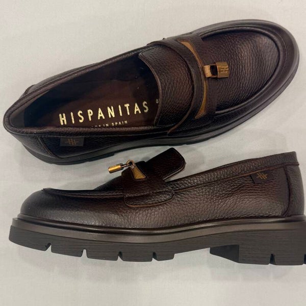 Hispanitas HI265188 type New York loafer leer donkerbruin