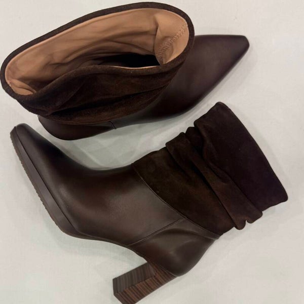Hispanitas HI265174 Type Bangkok enkellaarsje leer suede donkerbruin