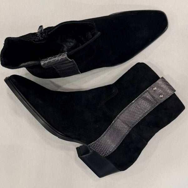 Via Vai 62489-01-900 Keira Weston enkel laarsje suede zwart