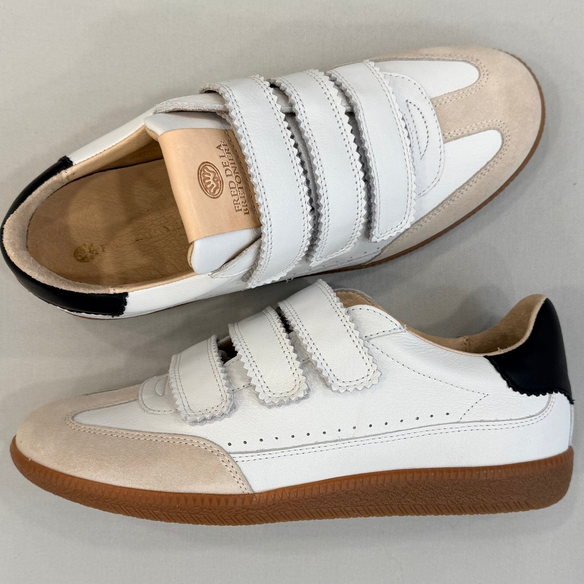 Fred de la Bretonniere Pearl Valencia sneaker leer wit