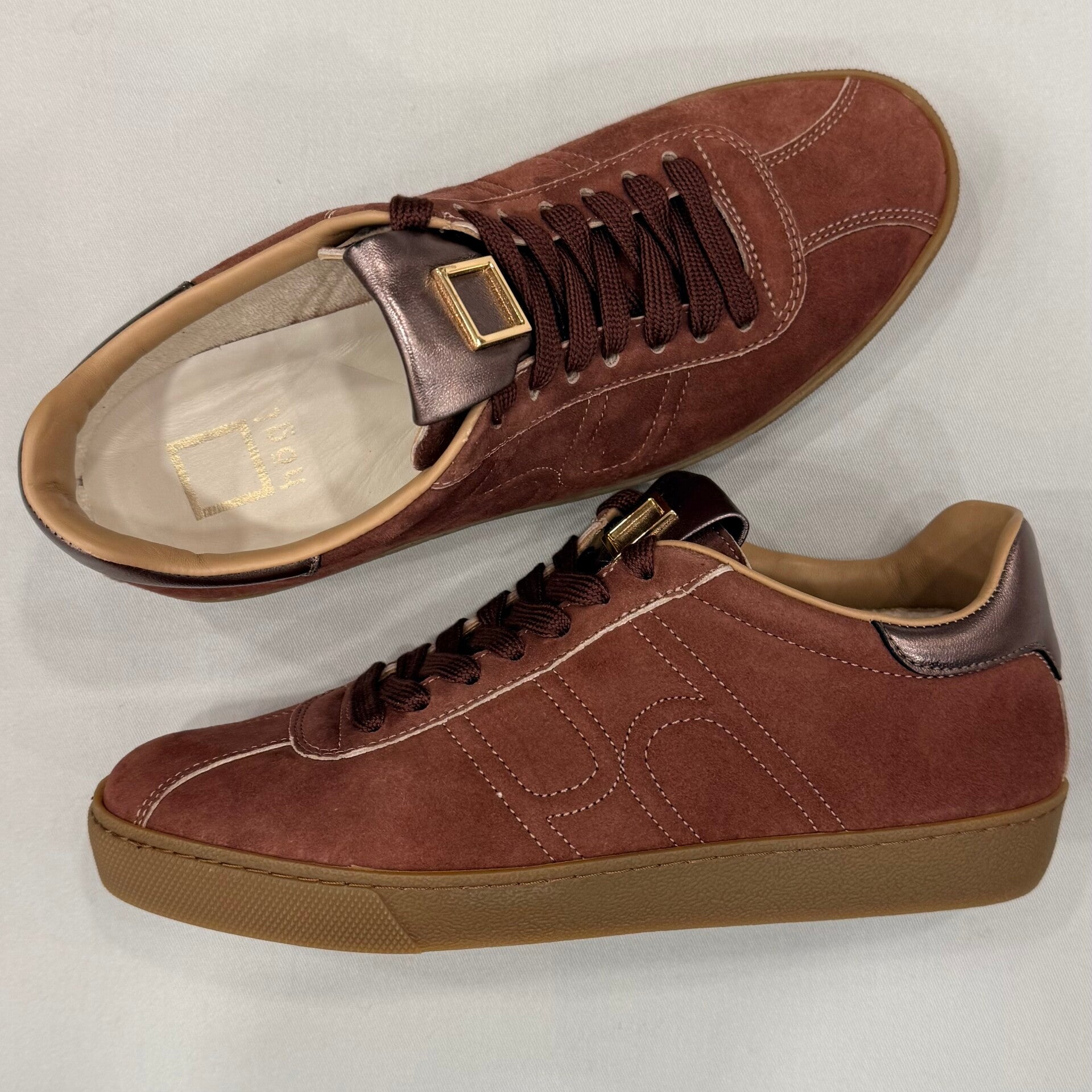 Högl 2-100319 sneaker suede donker roze