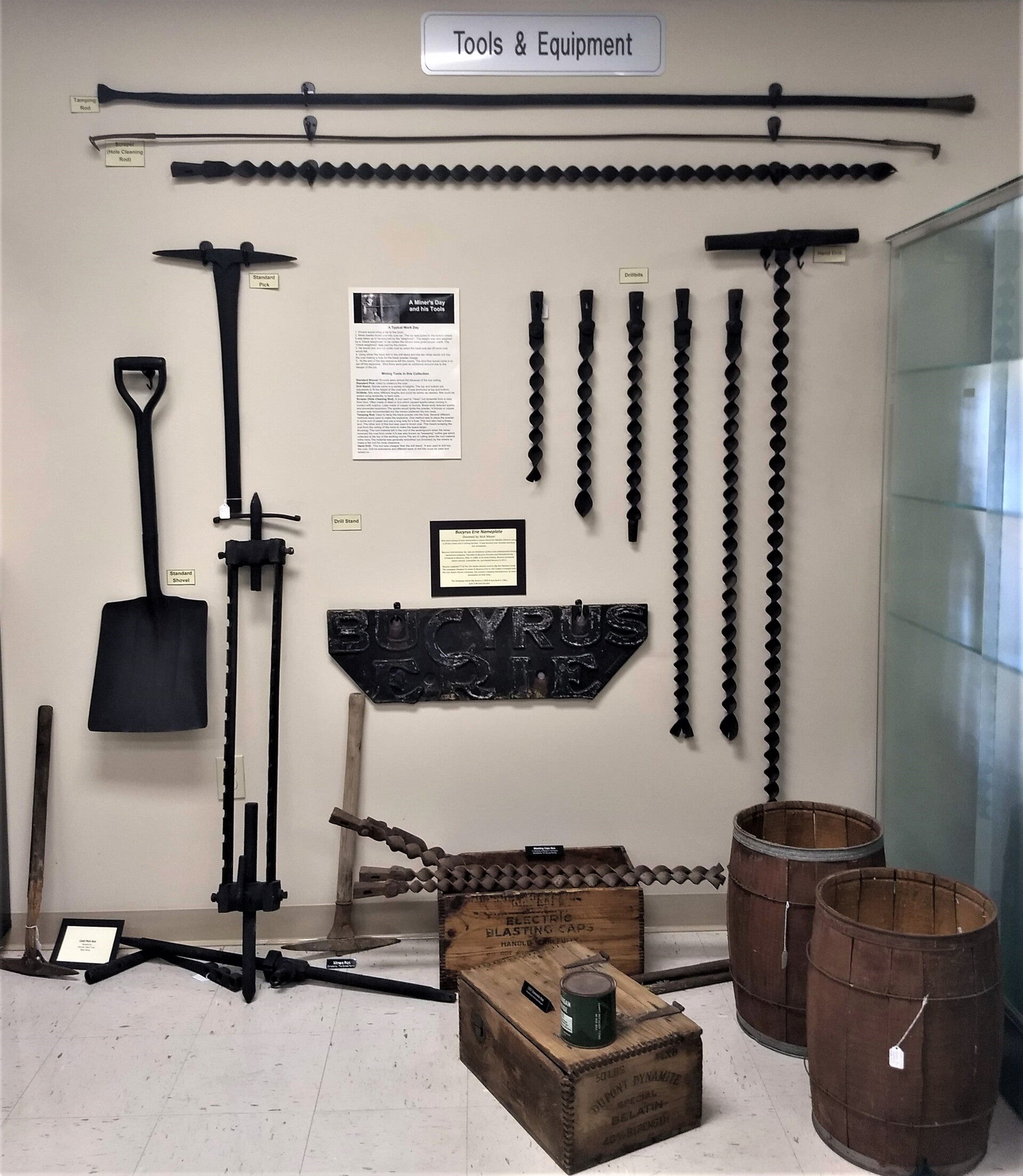 Mining Tools & Equipment on Display
