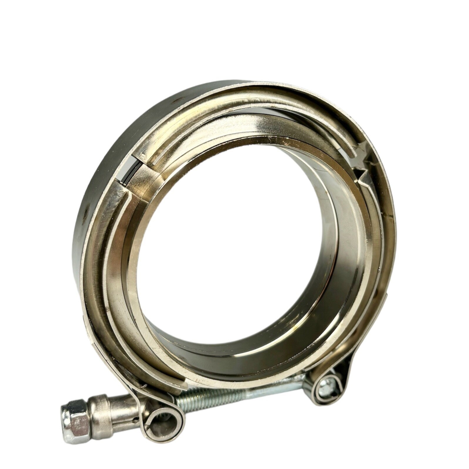 2,5'' RVS V-band systeem.