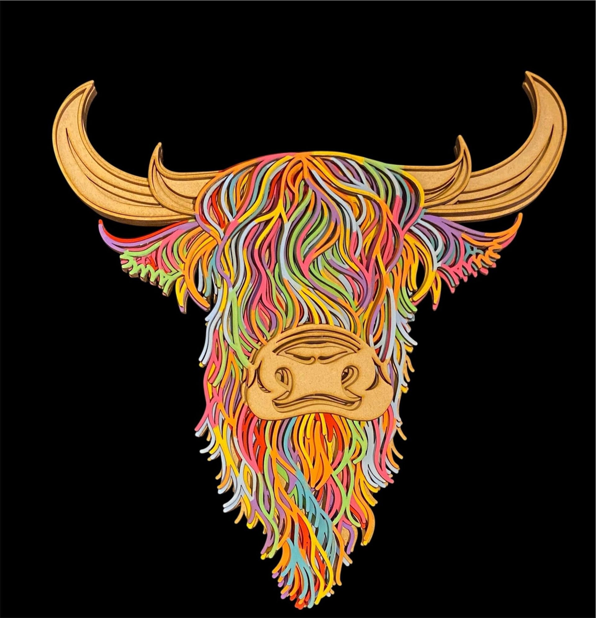 Wooden 3D Highland Cow Painting Workshop - 8th Feb 26 - 12-2pm - DalishBakes, Tardebigge, Bromsgrove