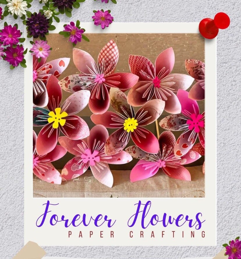 Forever Flowers Paper Craft Workshop - 18th Apr 26 - 6-9pm - Hashtag Nom, Flyford Flavell - £39