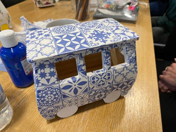 Decoupage & Paint a Wooden Campervan Workshop - Sun 27th Sept 26 - 10.30am-12.30pm - Lola’s Loft, Halesowen - £35