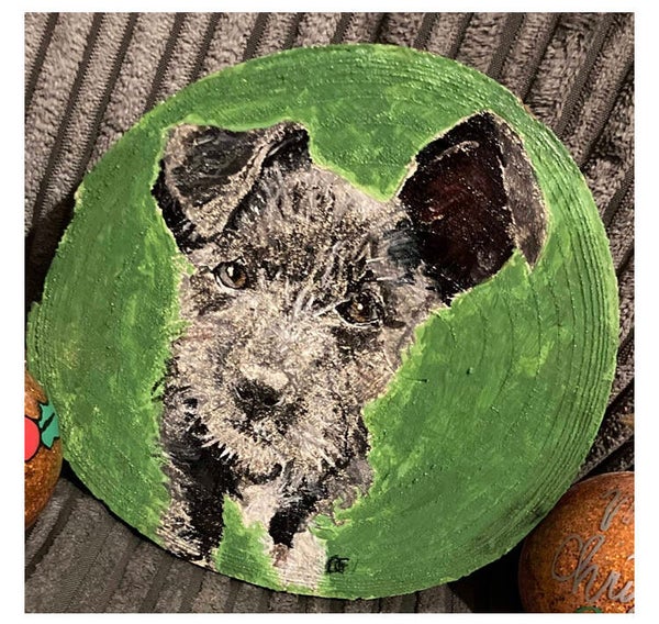 Pet and Animal Portraits on Natural Wood Slices