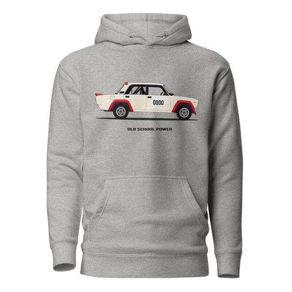 Lada 2105 VFTS Inspired Old School Power Vintage Rally Hoodie – Retro Soviet Group B Sweatshirt