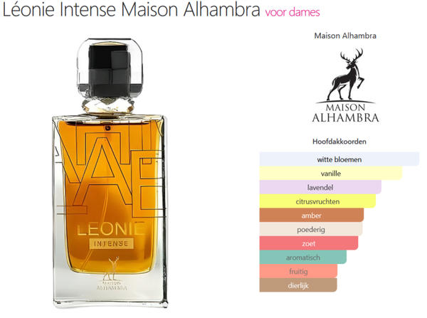 Leonie Intense. Maison Alhambra.Dames-Herfst/Winter
