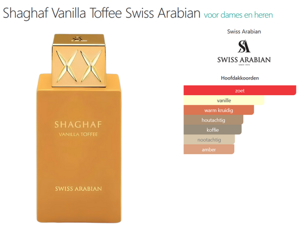Vanille Toffee- Swiss Arabian-Unisex herst/winter