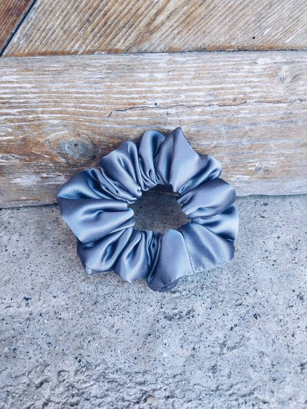 XXL Scrunchie Seide blau