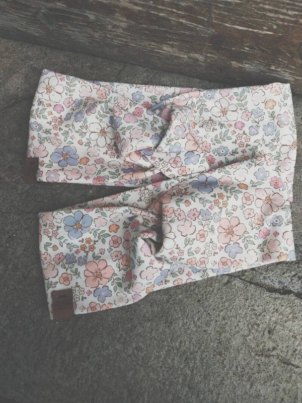 Kinderstirnband pastel flowers
