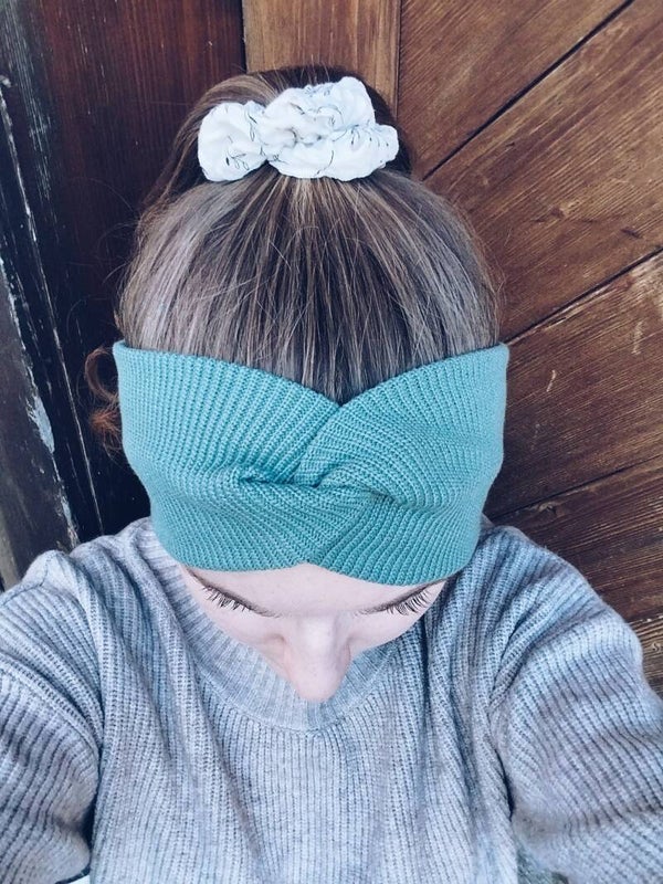 Stirnband mint strick