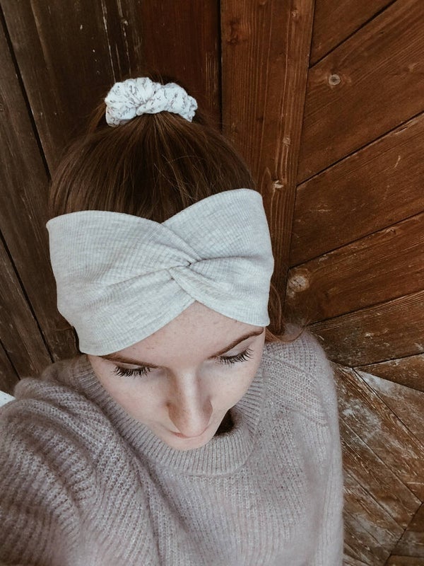 Stirnband hellbeige meliert