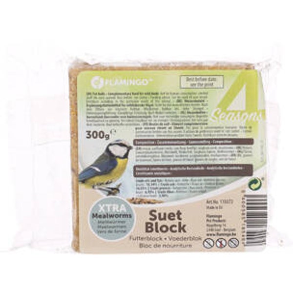 Voederblok met meelwormen 300g