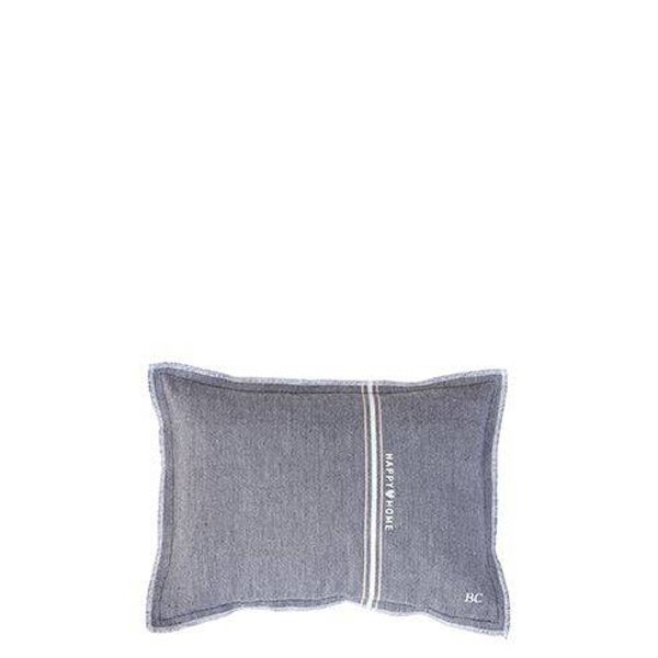 AN-CUSHION 026 BB Cushion 25x35 Black Chambray Happy Home