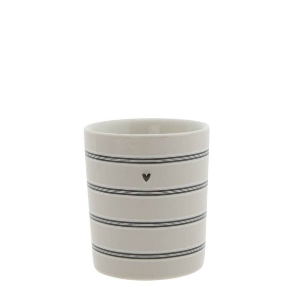 LI/MUG SM 027 BT Mug Titane/Stripes 8x8x9cm