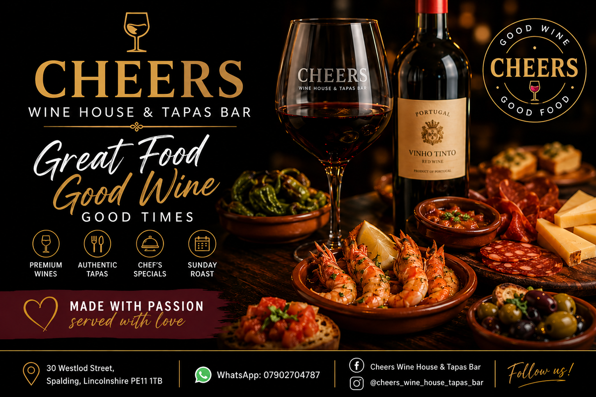 Cheers wine house & tapas bar in Spalding