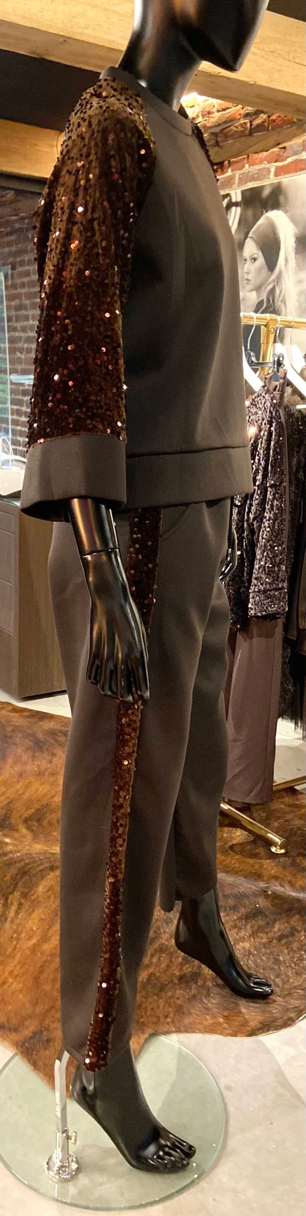 Broek & sweater Bruin & zwart