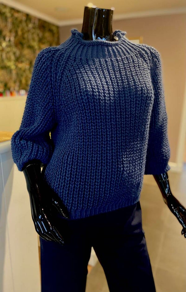 Pull Carol ( blauw/ lichtblauw/ Ecru)