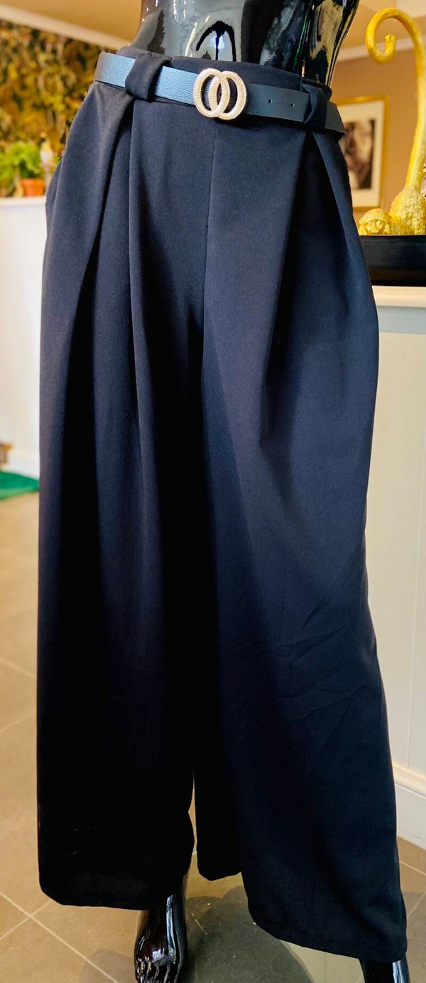 Broek + Riem ( zwart & Beige)