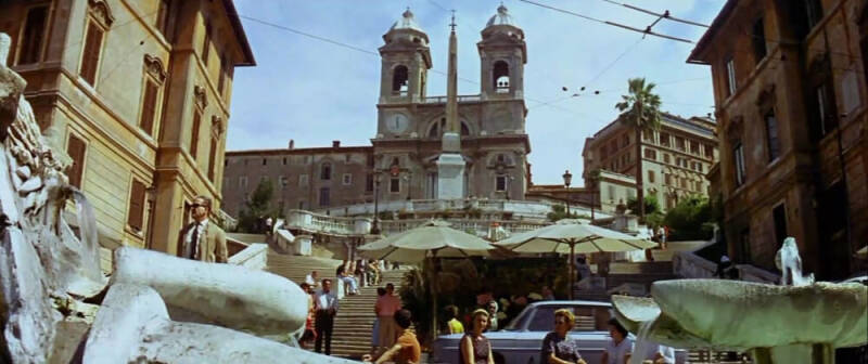Piazza di Spagna, naples, Le Corniaud, Gérard Oury